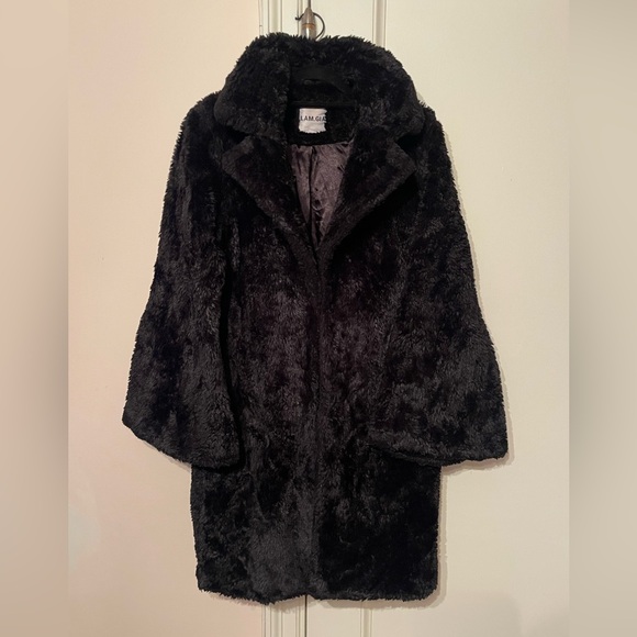 I.AM.GIA Blair Faux Fur Black Coat - Picture 5 of 10
